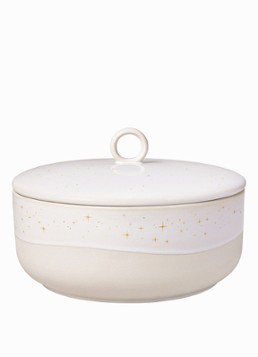 Villeroy & Boch Winter Glow opbergdoos 19 cm Beige - Deal