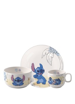 Villeroy & Boch Disney Stitch kinderserviesset 3-delig in de kleur Blauw