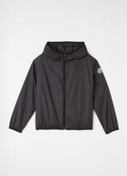 Moncler Meisjes Fegeo windjack met ritszakken en capuchon in de kleur Zwart, maat: 10A=140