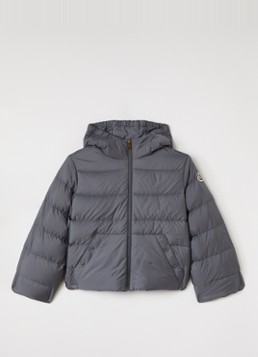 Moncler Meisjes Xhante gewatteerd jack met donsvulling in de kleur Donkergrijs, maat: 14A=164