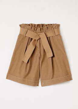 Moncler Meisjes Culotte van corduroy met ceintuur in de kleur Cognac, maat: 14A=164