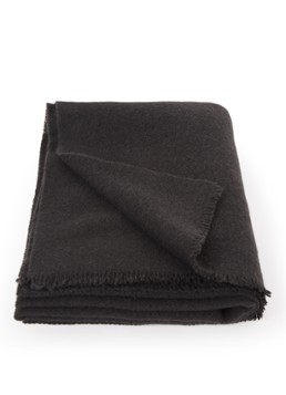 Hay Mono plaid van wol 130 x 180 cm Antraciet - Deal