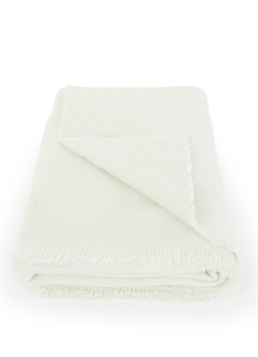 Hay Mono plaid van wol 130 x 180 cm Creme - Deal
