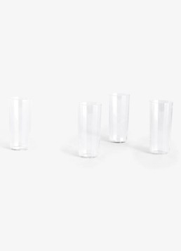 Hay Angle Tall longdrinkglas set van 4 Transparant - Deal