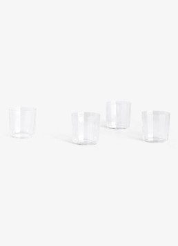 Hay Angle Wide longdrinkglas set van 4 Transparant - Deal