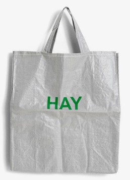 Hay Candy Mono shopper met logo Lichtgrijs - Deal