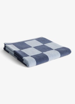 Hay Check badlaken 70 x 136 cm Donkerblauw - Deal