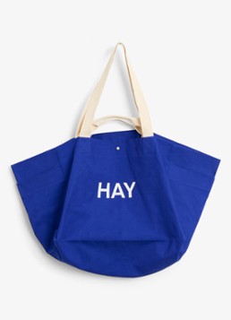 Hay Shopper met logo Kobaltblauw - Deal
