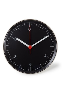 Hay Jasper Morrison wandklok 26,5 cm Zwart - Deal