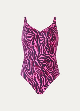 PrimaDonna Dames Malabo badpak met print in de kleur Donkerroze