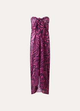 PrimaDonna Dames Malabo sarong met print in de kleur Donkerroze