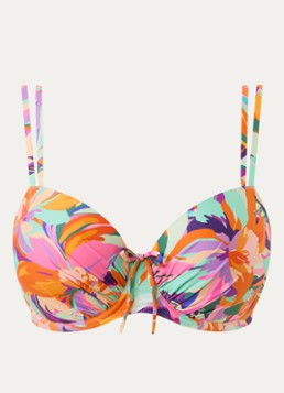 PrimaDonna Dames Varadeo voorgevormde bikinitop met print in de kleur Oranje