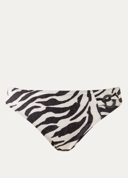 PrimaDonna Dames Dalice bikinislip met zebraprint en lurex in de kleur Wit