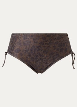 PrimaDonna Dames Ratjada hipster bikinislip met panterprint en lurex in de kleur Bronsgroen