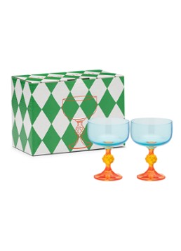 Anna + Nina Paradise cocktailglas set van 2 Multicolor - Deal