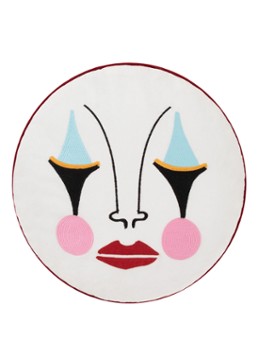Anna + Nina Pierrot sierkussen 42 x 42 cm Wit - Deal