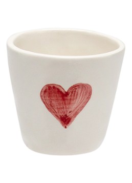 Anna + Nina Queen Of Hearts espressokopje 8 cl Donkerrood - Deal