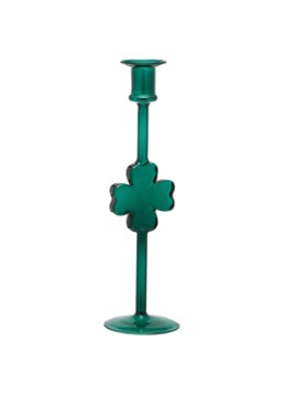 Anna + Nina Shamrock kandelaar 29 cm Groen