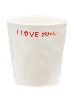Anna + Nina I Love You kopje 20 cl Gebroken wit - Deal