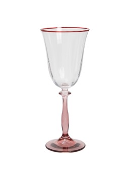 Anna + Nina Clara Optic wijnglas 25 cl Roze - Deal