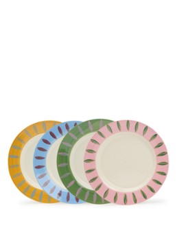 Anna + Nina Dreamy ontbijtbord 22 cm set van 4 Blauw - Deal