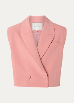 Fifth House Dames Mabelle gilet met schoudervulling in de kleur Roze