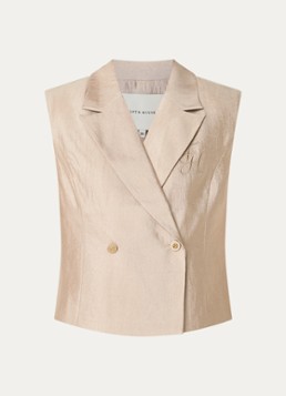 Fifth House Dames Orlando double-breasted gilet in de kleur Beige
