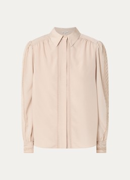 Fifth House Dames Nicoll blouse met logoborduring in de kleur Wit