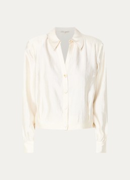 Fifth House Dames Orlando blouse met structuur in de kleur Wit