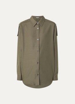 Fifth House Dames Phelia blouse met kraag in de kleur Groen