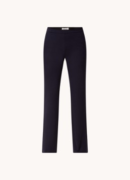 Modström Dames Tanny high waist flared fit broek met stretch in de kleur Blauwgrijs
