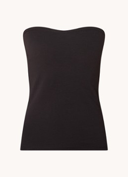 Modström Dames Dae strapless top met stretch in de kleur Zwart