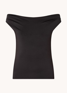 Modström Dames Hima off shoulder top in de kleur Zwart