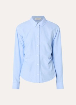 Modström Dames Sioban blouse met plooidetail in de kleur Lichtblauw