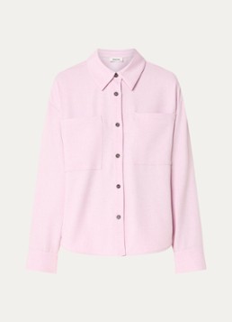 Modström Dames Sophie blouse in linnenblend met borstzakken in de kleur Oudroze