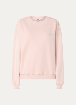 Modström Dames Paula sweater met logo in de kleur Lichtroze