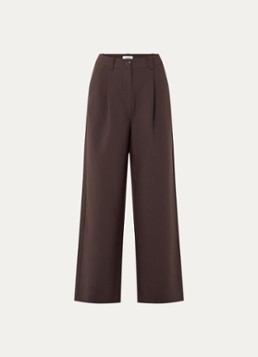 Modström Dames Gale loose fit pantalon met steekzakken in de kleur Bruin