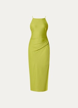Modström Dames Danilla maxi jurk met cut-out detail in de kleur Lime