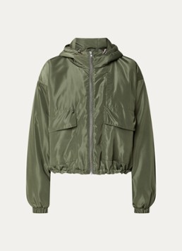 Modström Dames Connie gewatteerd jack met capuchon in de kleur Olijfgroen
