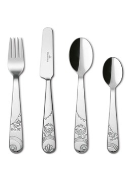 Villeroy & Boch Roar Like a Lion Kinderbestek 4-delig Zilver - Deal