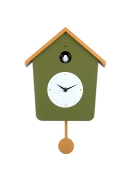Karlsson Cuckoo wandklok Geel - Deal