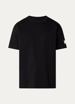 FLÂNEUR Heren Atelier T-shirt met logo in de kleur Zwart, maat: S