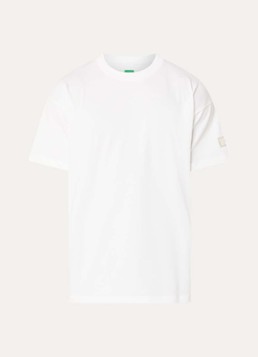 FLÂNEUR Heren Atelier T-shirt met logo in de kleur Wit, maat: S