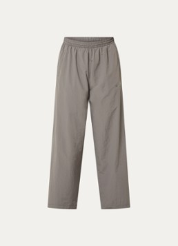 FLÂNEUR Heren Wide fit trackpants met logo en steekzakken in de kleur Grijs, maat: L