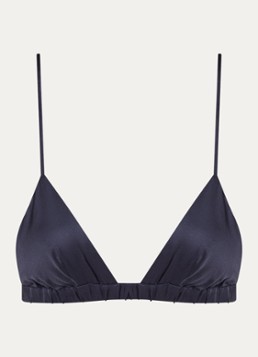 The Frankie Shop Dames Nina bralette van satijn in de kleur Donkerblauw, maat: S