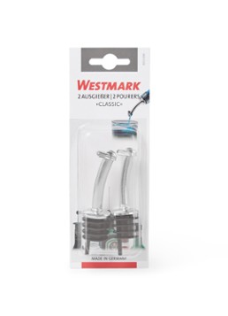 Westmark Classic flessenstopper met schenktuit set van 2 Metaal - Deal