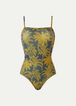 Eres Dames Badpak met print in de kleur Beige, maat: 46