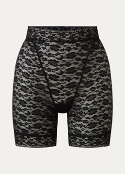 Sarda Dames Cid high waisted shorty van kant in de kleur Zwart