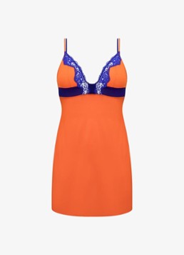 Sarda Dames Bremer slipdress met kant in de kleur Oranje