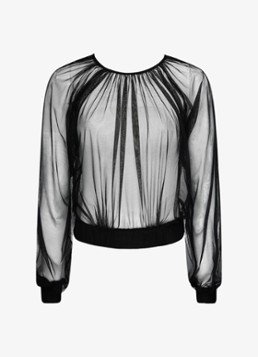 Sarda Dames Lethi lingerie top van mesh in de kleur Zwart